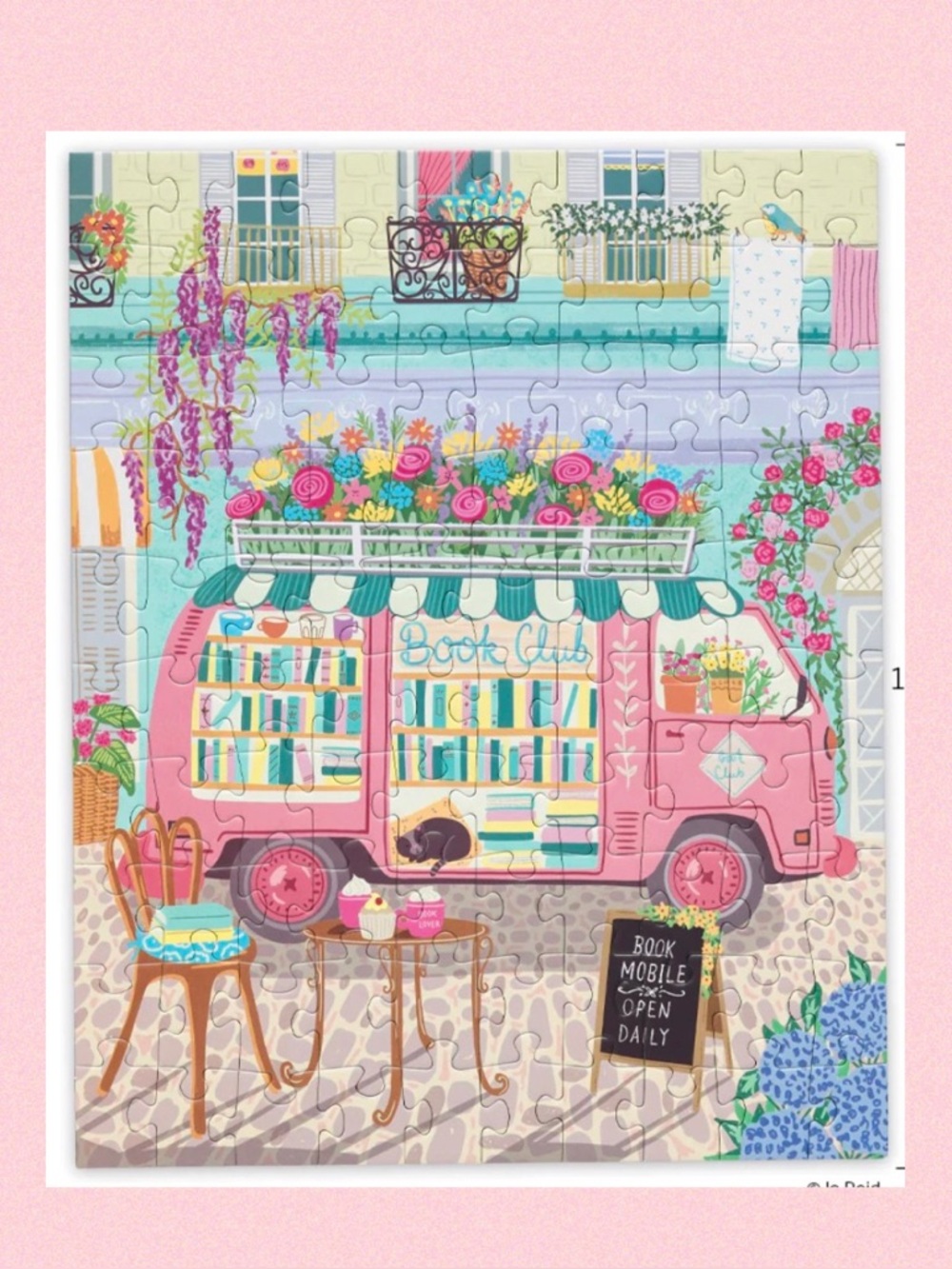 New WerkShoppe Mobile Book Club Book 1000 Puzzle for Book Lovers Book Cub